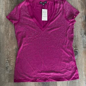 NWT INC embellished autumn berry t-shirt